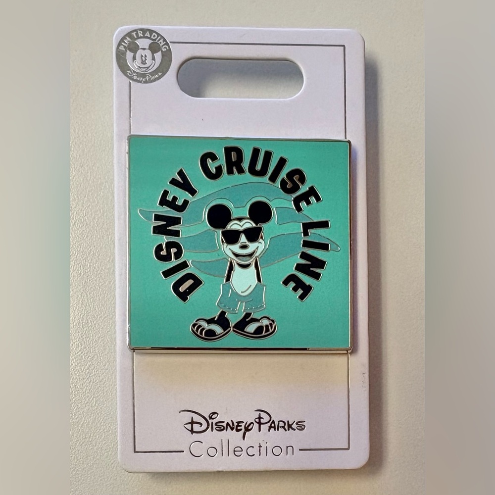 Disney Cruise Line Pin Mickey Mouse Green Square Disney Parks Collection New